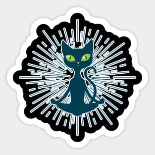 Yoga Cat Sticker